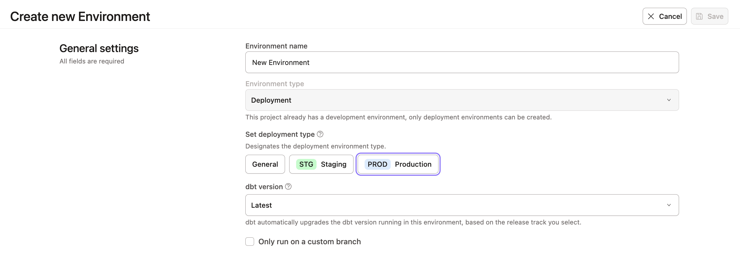 Set your production environment as the default environment in your Environment Settings Set your production environment as the default environment in your Environment Settings